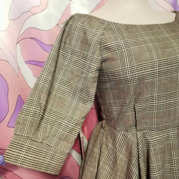 Ank Rouge Mini Dress Size Women's Extra Small Plaid Retro Vintage Casual Party - Picture 11 of 11